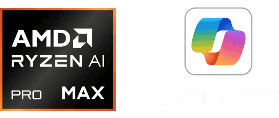 AMD Ryzen AI MAX | Copilot+PC Logo